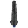 10 REAL SOFTEE Rechargeable TPE Vibrating Dildo(Black)